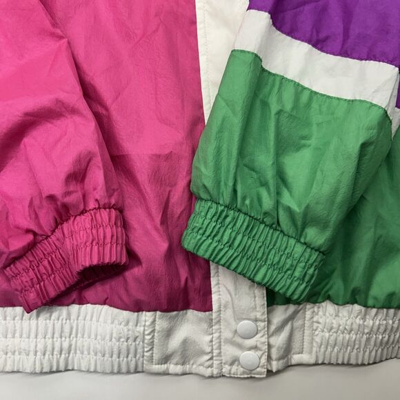 Vintage 80's 90's Lavon by Cheerful Corp Windbreaker Parachute Track Jacket - Picture 3 of 7